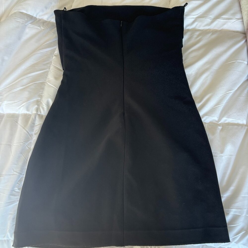 Zara Black Strapless Mini Dress